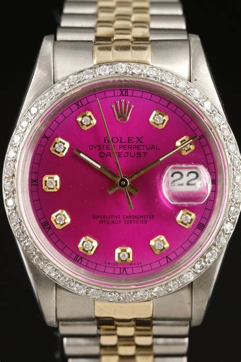 pink rolex & van cleef|Rolex pink face.